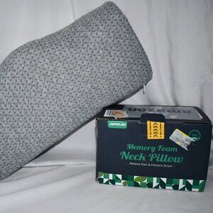 Demelon Cervical Neck Pillows for Pain Relief Sleeping in Gray NIB